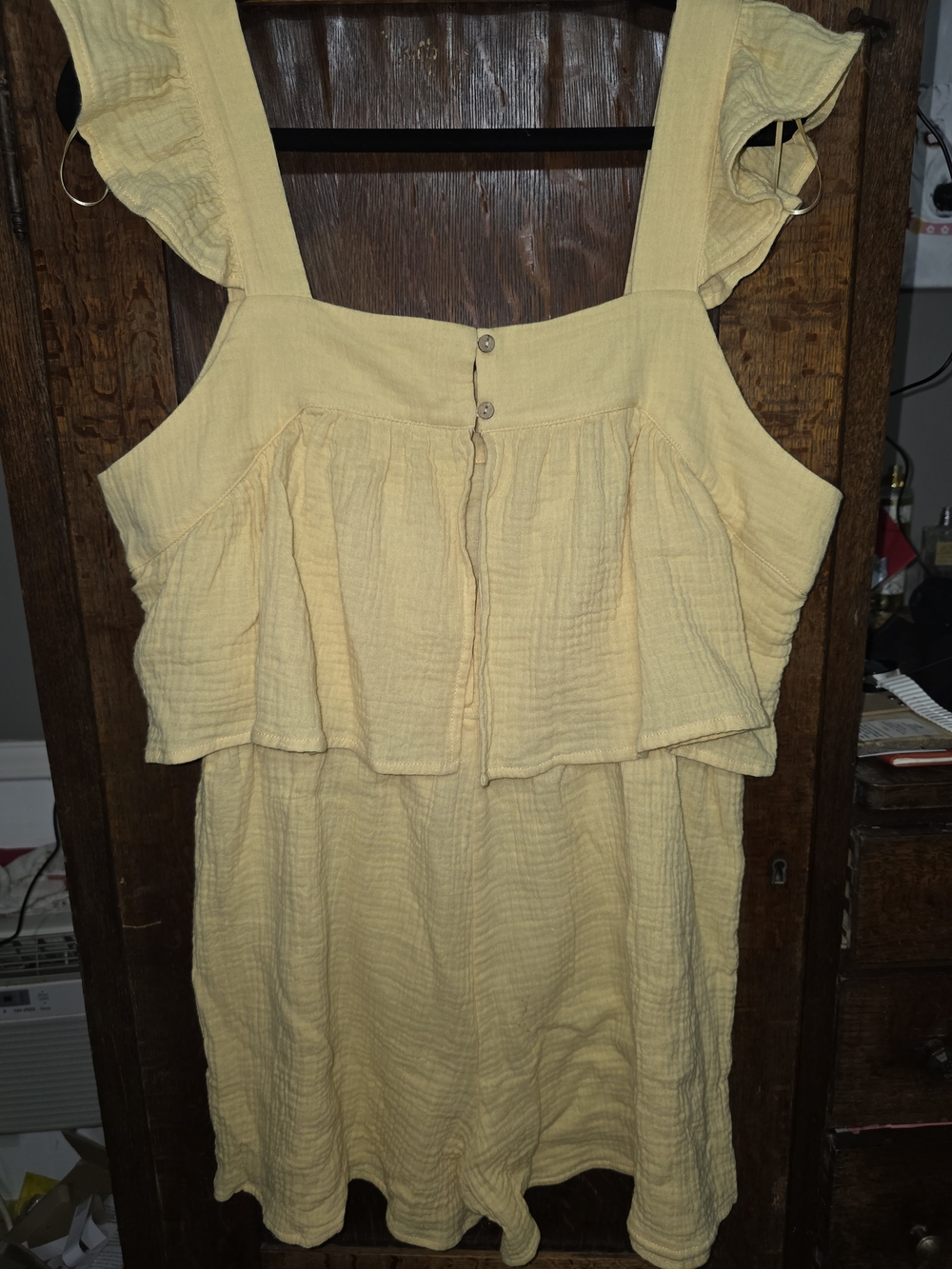Sunny Yellow Ruffle Tank Top - Picture 2 of 3